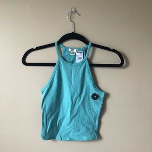 Teal slightly cropped tank. Brand new with tags!